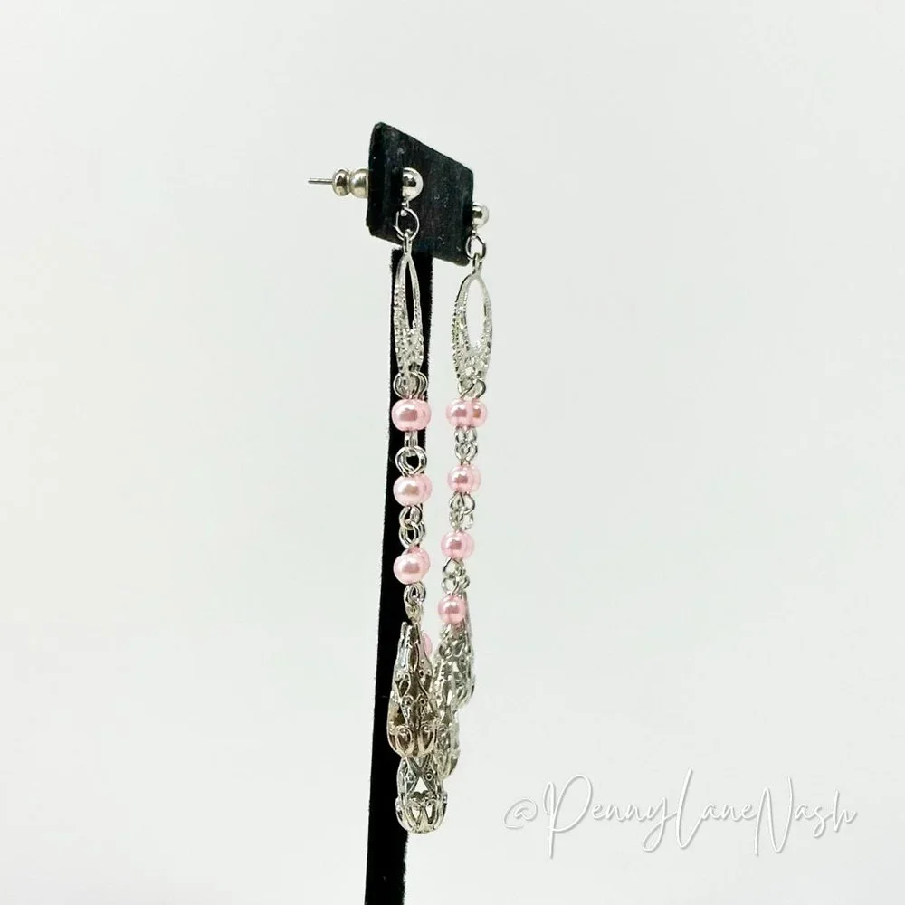 Vintage Dreamcatcher Beads Drop Earrings - Picture 3 of 6